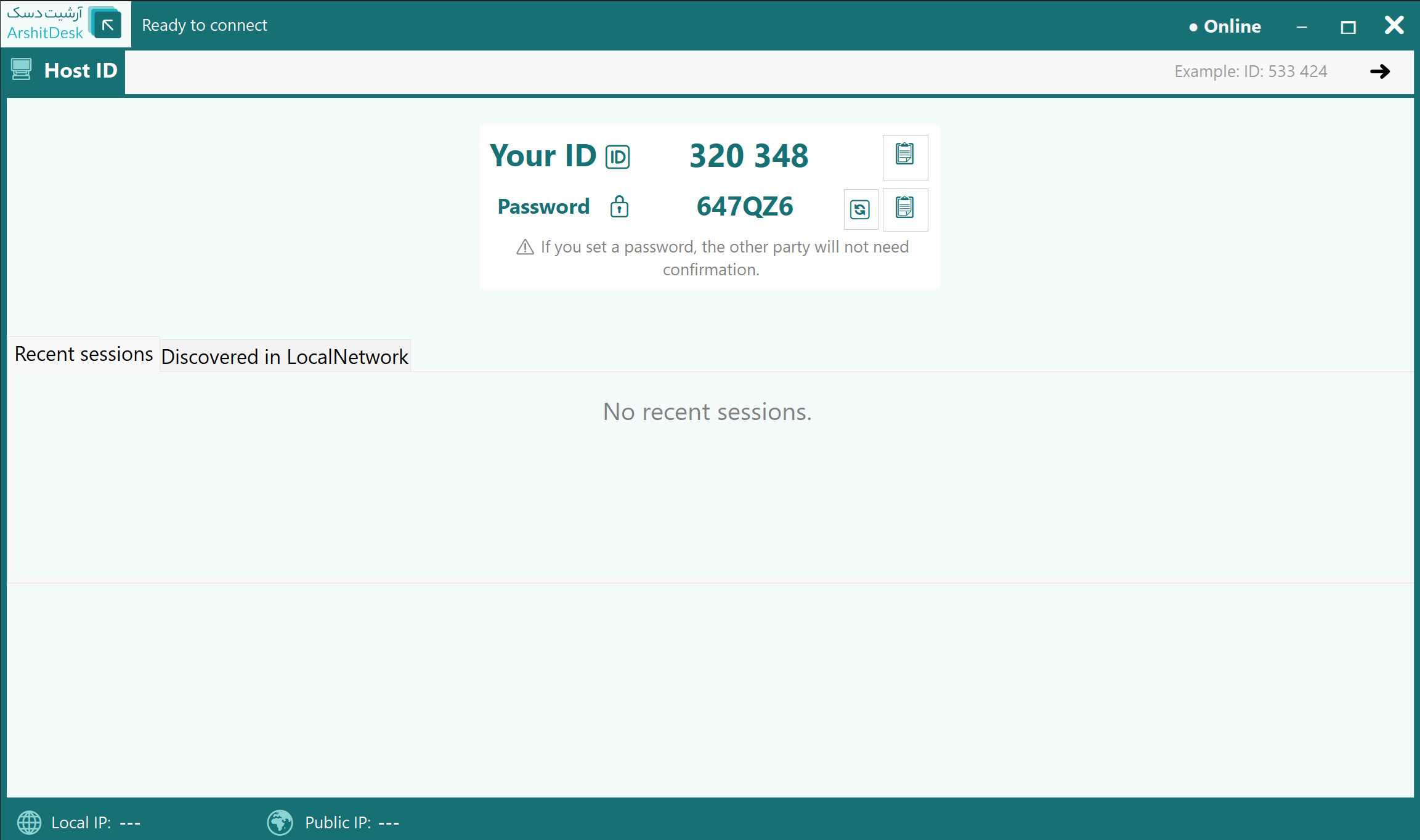 ArshitDesk Dashboard